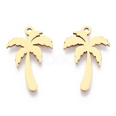 201 Stainless Steel Pendants STAS-T052-48G-1