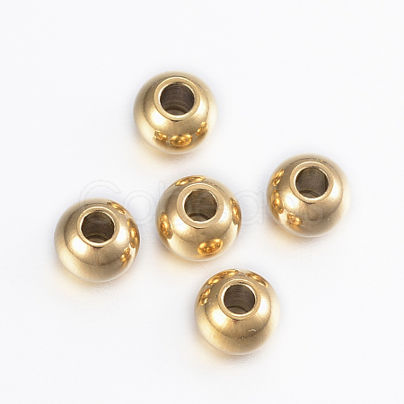 Ion Plating(IP) 304 Stainless Steel Beads X-STAS-H394-04G-1