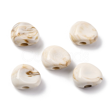 Two Tone Opaque Acrylic Beads MACR-Z002-01B-1