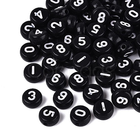 Opaque Acrylic Beads SACR-Q001-12C-1