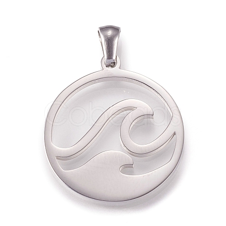 Non-Tarnish 304 Stainless Steel Pendants STAS-N096-05P-1