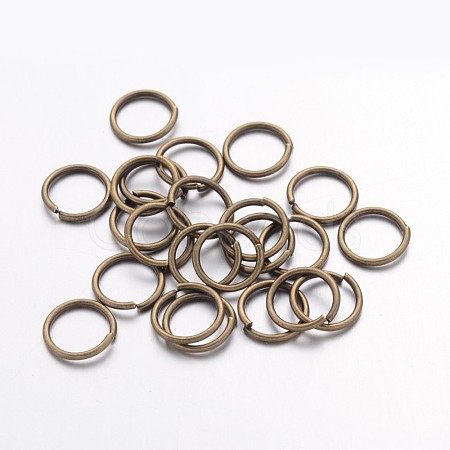 Brass Open Jump Rings JRC10MM-AB-1
