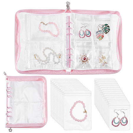 Transparent Jewelry Organizer Storage Zipper Bag AJEW-WH0314-44D-1