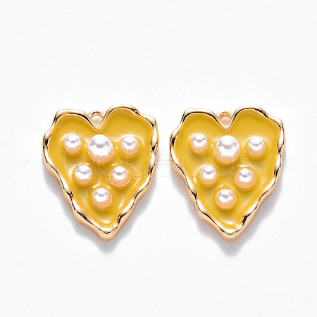 Brass Enamel Pendants KK-T049-054G-05-NF-1