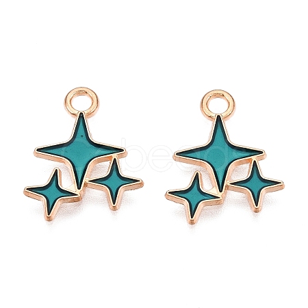 Alloy Enamel Pendants ENAM-T020-38D-RS-1