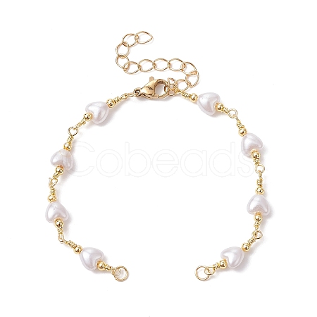 Handmade Brass Link Chain Bracelet Making AJEW-JB01150-22-1