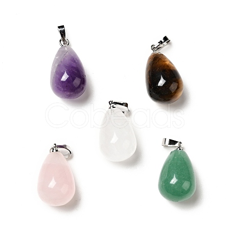 Natural Mixed Stone Pendants G-I332-05P-B-1
