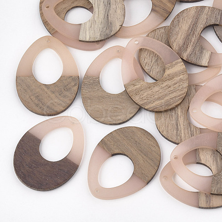 Resin & Wood Pendants X-RESI-S358-05B-1