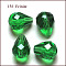 Imitation Austrian Crystal Beads, Grade AAA, K9 Glass, Faceted, Drop, Green, 6x8mm, Hole: 0.7~0.9mm