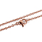 304 Stainless Steel Cable Chain Necklace Making, with Lobster Claw Clasps, PVD Vacuum Plating, Rose Gold, 17.7 inch(45cm), 2mm