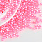 Imitation Pearl Acrylic Beads, No Hole, Round, Hot Pink, 4mm, about 10000pcs/bag