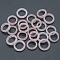 Natural Rose Quartz Plain Band Rings, Inner Diameter: 18~20mm