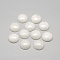 Natural White Jade Cabochons, Dyed, Half Round/Dome, White, 10x4~5mm