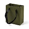 Paper Gif Storage Tote Bags, Gift Package Supplies, Rectangle, Dark Olive Green, 11x6x12cm