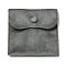 Velvet Jewelry Pouches, Jewelry Gift Bags with Snap Button, for Ring Necklace Earring Bracelet Storage, Square, Gray, 10x9.7x0.2cm