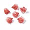 Plastic Beads, Flower, Salmon, 13~15x13.5~15x13.5~15mm, Hole: 0.8mm