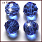 Imitation Austrian Crystal Beads, Grade AAA, K9 Glass, Faceted(32 Facets), Round, Blue, 4mm, Hole: 0.7~0.9mm