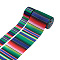 2Rolls 2 Styles Stripe Pattern Printed Polyester Grosgrain Ribbon, for DIY Bowknot Accessories, Colorful, 1roll/style