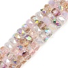 Electroplate Glass Beads Strands EGLA-B011-04A-02-1