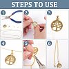 400Pcs 4 Style Brass Snap on Bails KK-FH0003-47-4