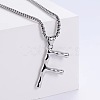 Minimalist chic collarbone necklace with 26 English letters design LW4134-32-1