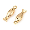 Ocean Theme Brass Micro Pave Cubic Zirconia Pendants KK-F902-08A-G-2