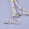 Natural Rutilated Quartz Beaded Necklaces NJEW-K114-A-A10-3
