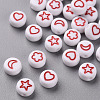 White Opaque Acrylic Beads MACR-N008-41D-1