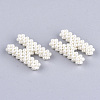 Handmade ABS Plastic Imitation Pearl Woven Beads FIND-T039-18-H-3