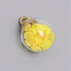 Transparent Glass Globe Pendants GLAA-WH0026-01J-1
