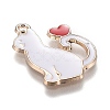 Alloy Enamel Pendants ENAM-O046-01B-3