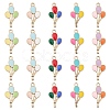 20Pcs 5 Colors Alloy Enamel Pendants ENAM-YW0002-82-1