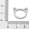 304 Stainless Steel Pendants STAS-I327-02P-05-3