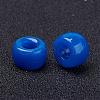 Opaque Acrylic European Large Hole Beads PL338-10-3