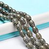 Tibetan Style dZi Beads Strands TDZI-E005-01T-2