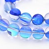 Round Synthetic Moonstone Beads Strands G-M210-6mm-M-2