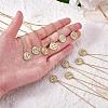 925 Sterling Silver 12 Constellation Necklace Gold Horoscope Zodiac Sign Necklace Round Astrology Pendant Necklace with Zircons Birthday Jewelry Gift for Women Men JN1089J-4