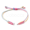 Adjustable Braided Nylon Thread Link Bracelet Makings AJEW-JB01160-01-2
