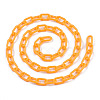 Handmade Opaque Acrylic Paperclip Chains X-KY-S166-002J-2