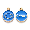 Alloy Enamel Pendants ENAM-S124-01B-02D-1