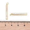 Brass Pave Natural Shell Pendants KK-C051-18G-3