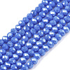 Electroplate Glass Beads Strands EGLA-A044-P2mm-A32-1