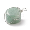 Natural Mixed Stone Pendants PALLOY-JF01784-4