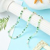 Electroplate Glass Beads Strands EGLA-yw0002-C02-6