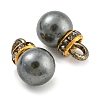 (Defective Closeout Sale: Ring Dyed)ABS Plastic Imitation Pearl Charms KY-XCP0001-25G-02-2