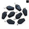 Natural Obsidian Pendants PW-WG38001-07-1