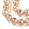 Electroplate Glass Bead Strands EGLA-R041-8mm-09-2