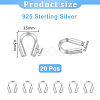 10Pairs 925 Sterling Silver Wire Guardian STER-PH0005-08-2