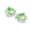 Brass Micro Pave Cubic Zirconia Charms KK-L208-06P-06-3