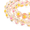 Transparent Glass Beads Strands LAMP-F032-06-3